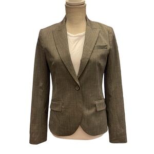 Theory Gray One Button Blazer/‎ Business Jacket  Size: 4